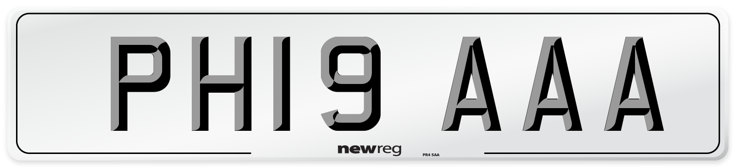 PH19 AAA Number Plate from New Reg